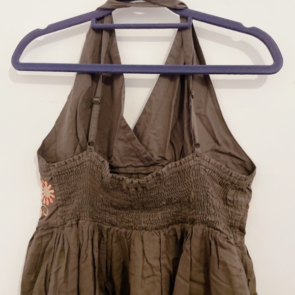 Summer dress brown - Picture 3 of 4